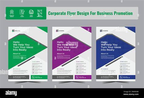 Flyer Layout Creative Corporate Business Flyer Layout Template In