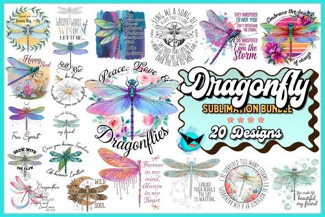 Dragonfly Quote Sublimation Bundle Graphic By Swirltal Creative Fabrica