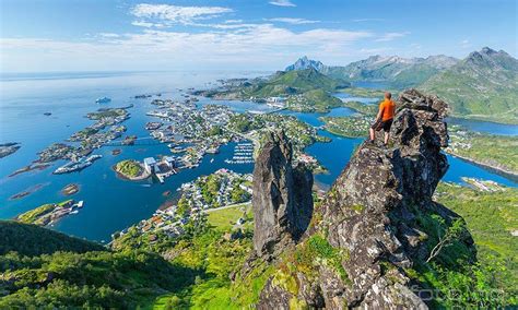 Lofoten Norway Mountains Natural Landmarks Nature Travel