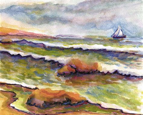 Watercolor Seascapes | Seascape Paintings Blog