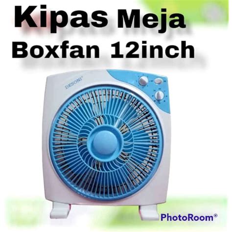 Jual Kipas Angin Kotak Duduk Box Fan Murah Boxfan Desk Fan