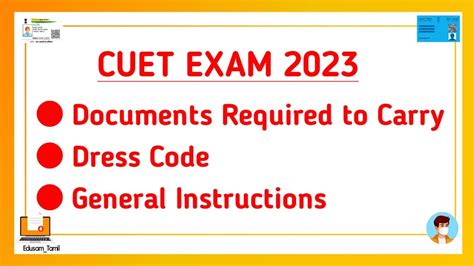 Documents To Carry On Cuet Exam Hall Dress Code For Cuet Exam