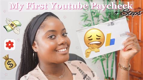 My First Youtube Paycheck How Much Steps Small Youtuber