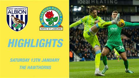 West Bromwich Albion V Blackburn Rovers Highlights YouTube