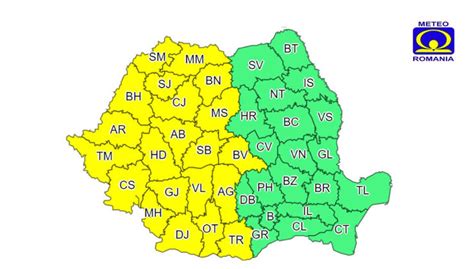 Alerta Meteo Imediata Meteorologii Anunta Cod Galben De Ploi