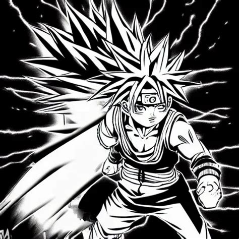 Naruto Going Super Saiyan By Kentaro Miura Highly Stable Diffusion