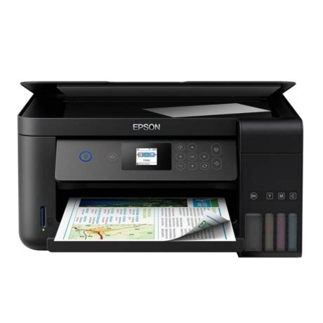 Impresora A Color Multifunción Epson Ecotank L4260 Con Wifi Negra AMV