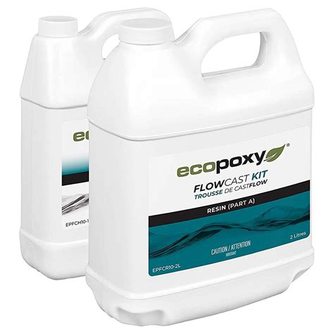 Ecopoxy Flowcast Epoxy Resin Kit Liter Ecopoxy Epflk L