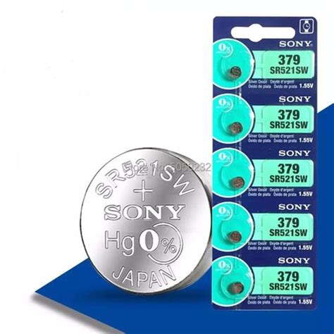 Bateria Sony 379 Sr521sw Cartela 5 Unidades Bateria Magazine Luiza