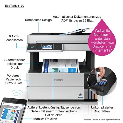 Epson Et Drucker Ecotank In Wlan Duplex Inkl Uhg Bei