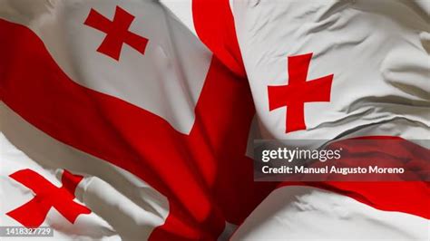 Georgia Flag Photos And Premium High Res Pictures Getty Images