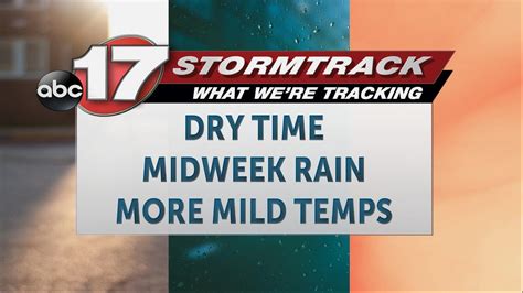 Tracking Drier Weather Ahead Of Another Rain Chance Midweek ABC17NEWS