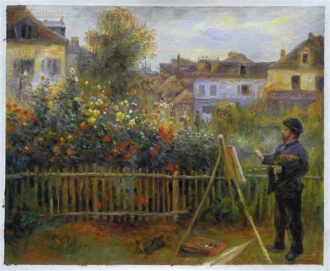 Claude Monet Painting In His Garden At Argenteuil Etsy