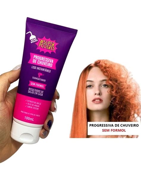 Progressiva de Chuveiro Sem Formol Cabelo Liso Instantâneo Tratamento