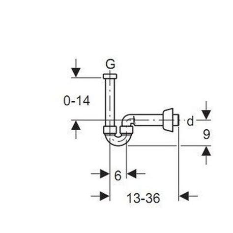 Sifone Bidet Pvc Cromo Geberit