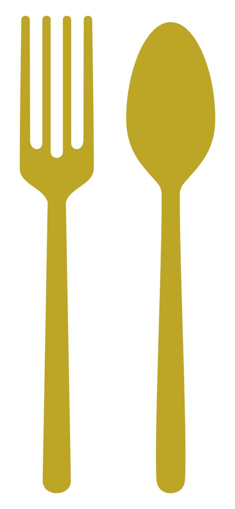 Spoon and Fork for Icon Symbol for Logo, Pictogram or Graphic Design ...