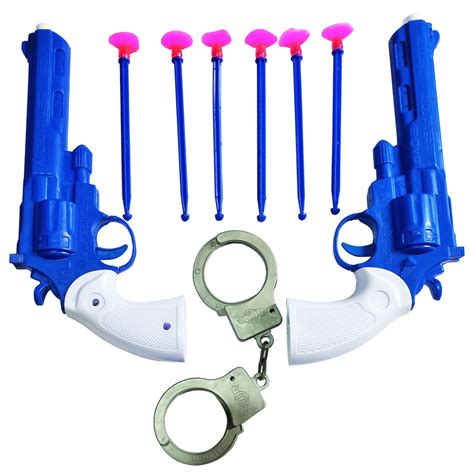 Kit Armas Revolver De Brinquedo Infantil Pistola Para Brincadeiras De