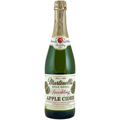 Martinelli S Gold Medal Sparkling Apple Cider With 100 Pure Juice 25 4 Fl Oz