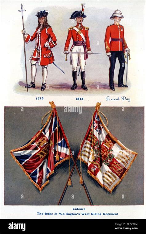 The Duke Of Wellington S West Riding Regiment And Colours Uniforms In