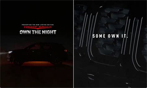 Jeep Compass Night Eagle Limited Edition Model Teased Ahead Of Launch