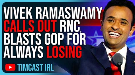 Vivek Ramaswamy CALLS OUT RNC Chairwoman BLASTS GOP For ALWAYS LOSING