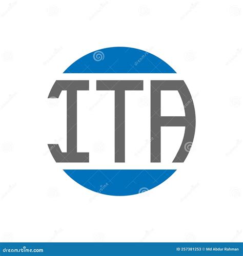 Ita Letter Logo Design On White Background Ita Creative Initials