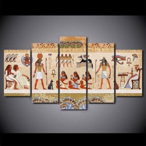 Ancient Egyptian Canvas, Ancient Egypt – Religion 5 Panel Canvas Art ...