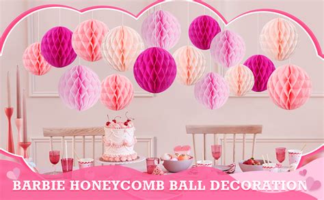 Amazon Sunbeauty Hanging Honeycomb Decorations Hot Pink Party