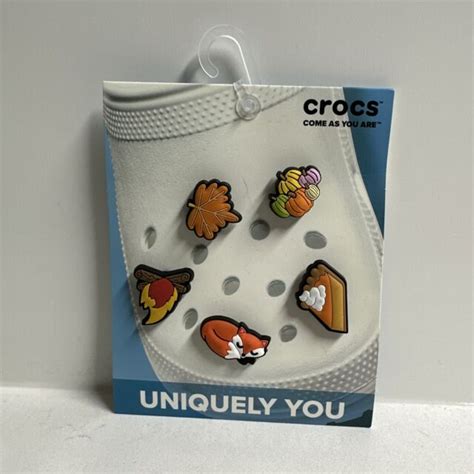 Crocs Uniquely You Thanksgiving Fall Pumpkin Pie Leaf Jibbitz Charms 5