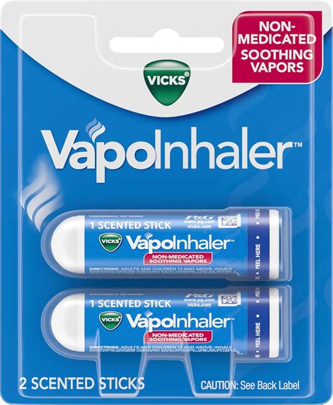 Vicks Vapoinhaler On The Go Portable Nasal Inhaler Non