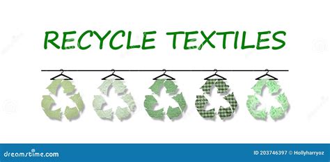 Recycle Textiles Recycle Symbol Recycled Fabric Texture Stock