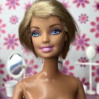 Mattel Barbie Fully Articulated Blonde Hair Blue Eyes Nude Doll Bhble