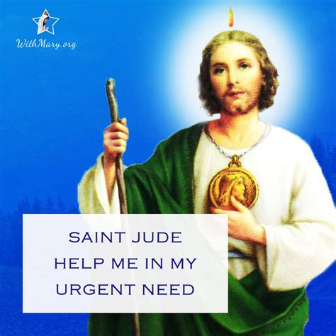 Miraculous Prayer To Saint Jude With Mary