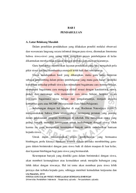 Pdf Bab I Pendahuluan A Latar Belakang Masalah