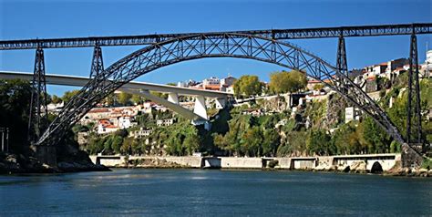 The Porto Ponte Queen Maria Pia Railway Wrought Iron Bridge