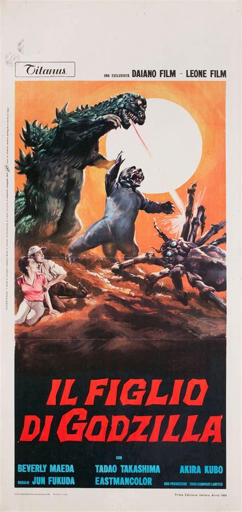 Son Of Godzilla Original 1969 Italian Locandina Movie Poster