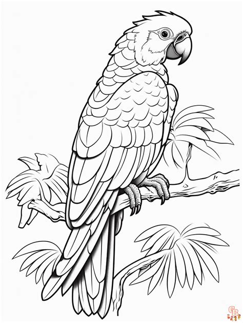 The Best Parrot Coloring Pages