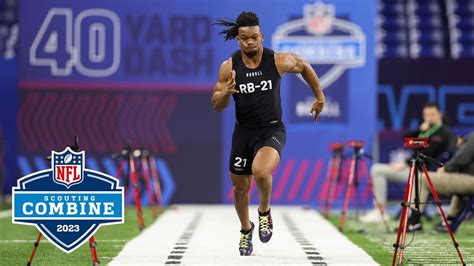 Running Backs Run The Yard Dash At The Nfl Combine Youtube