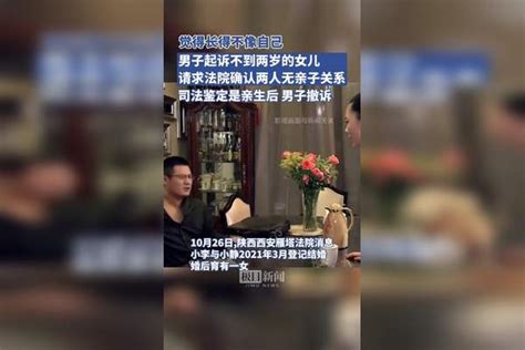 觉得孩子长得不像自己，男子将不到两岁的女儿起诉至法院，请求确认两人不存在亲子关系，司法鉴定是亲生后，男子撤诉