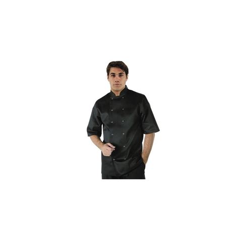 Top Ventas Chaquetilla De Cocina Manga Corta Color Negro Vegas