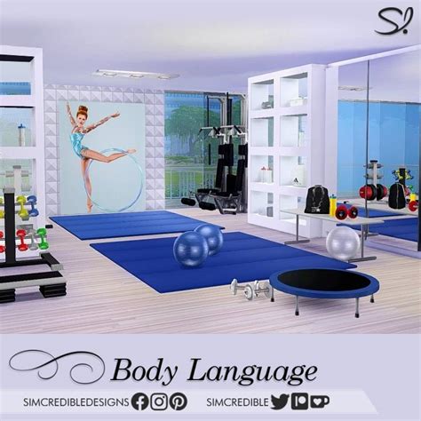 Body Language 💪🏋 Gym Decor Set The Sims 4 Build Buy Curseforge