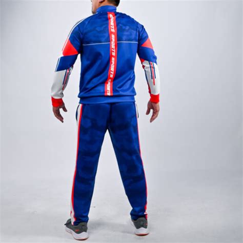 Customized Mens Tracksuit With Sublimated Track Jacket And Track Pants