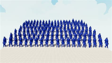 100x Ninjas Vs 100x Melee Units Totally Accurate Battle Simulator