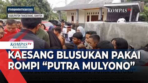 Kaesang Blusukan Pakai Rompi Putra Mulyono Youtube