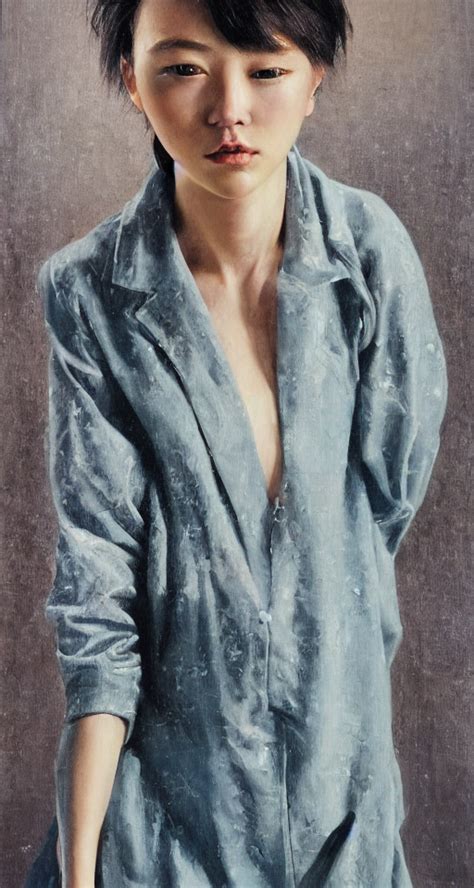 KREA AI One Person Hyperrealism Oil Painting Portraits O