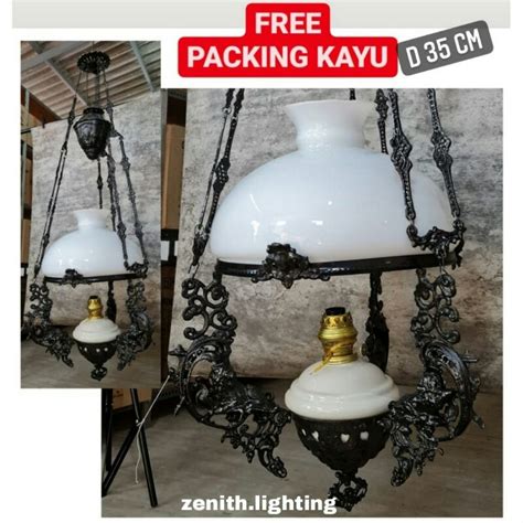 Jual Lampu Gantung Repro Antik Kuno Kerek Katrol Joglo Betawi D Cm