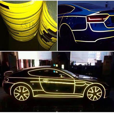 20mm 5m 4 Colors Car Roll Bright Reflective Sticker Motorcycle Car