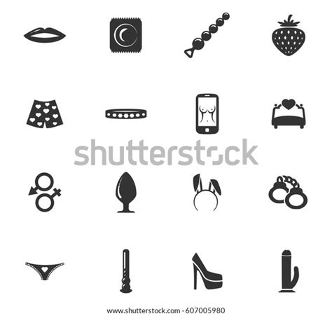 Sex Shop Vector Icons User Interface Stock Vector Royalty Free