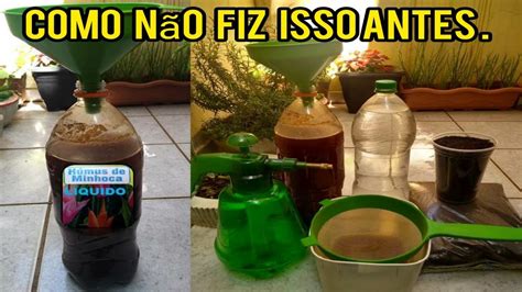 Como Fazer H Mus De Minhoca Liquido Org Nico Youtube