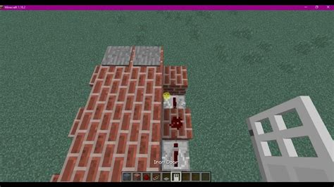 How To Build Minecraft Redstone Activated Doorway Youtube